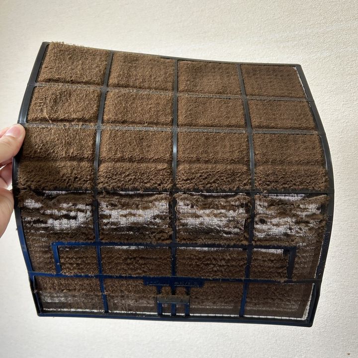 フィルターの洗浄前