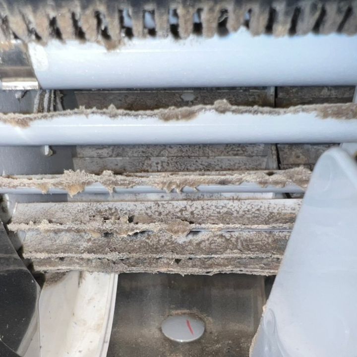 エアコン内部の洗浄前